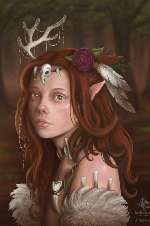 Lalkatura Fantasy portrait Forest Shaman