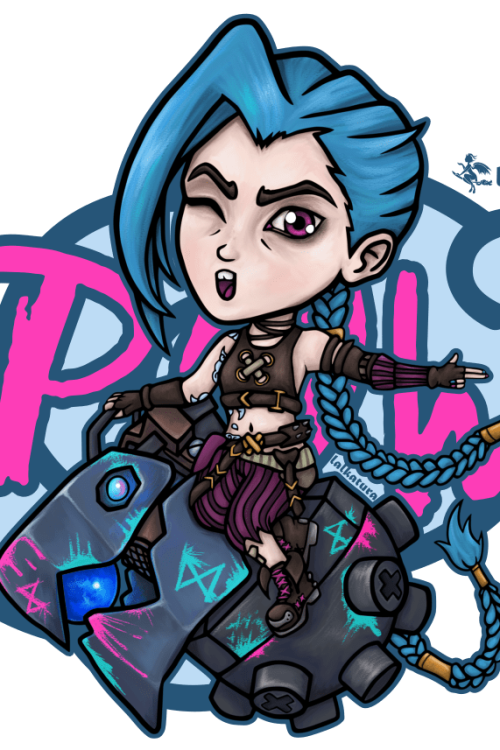 Lalkatura_Arcane Jinx sticker fanart